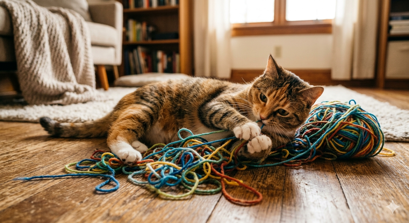 Ovillos de lana artesanal en colores tierra